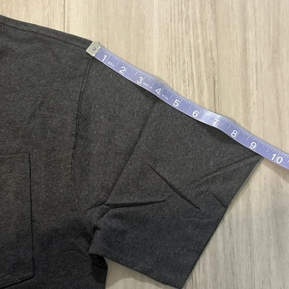 Men’s Carhartt Heathered Charcoal Cotton Pocketed Short Sleeve Tee - Picture 6 of 10